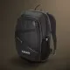 Черна текстилна раница SHAD SL86 v2 с мрежест разгънат отсек за модулна каска, подплатени раменни ремъци и странични джобове