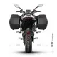 Бял CF MOTO 800 NK с черни SHAD куфари - два странични и един заден, монтирани на специални метални носачи