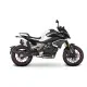 Бял CF MOTO 800 NK с черни SHAD куфари - два странични и един заден, монтирани на специални метални носачи
