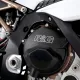 Черни алуминиеви протектори R&G Racing с кръгли сменяеми Skidder дискове, лазерно гравирано лого и монтажни отвори