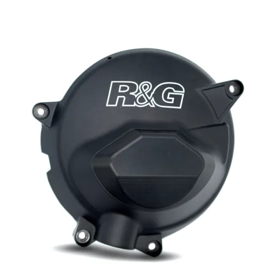 Черни алуминиеви протектори R&G Racing с кръгли сменяеми Skidder дискове, лазерно гравирано лого и монтажни отвори