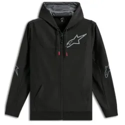 Мото суитшърт ALPINESTARS HOODIE ZIP SESSIONS V3 BLACK/GRAY