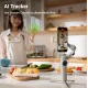 Сребрист видео стабилизатор Insta360 Flow 2 Pro с AI tracker, LED осветление, USB-C кабел и транспортна чанта