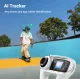 Сребрист видео стабилизатор Insta360 Flow 2 Pro с AI tracker, LED осветление, USB-C кабел и транспортна чанта