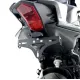 Черна стоманена стойка за номер R&G Racing, монтирана на Yamaha YZF-R9, с компактна триъгълна форма и вградена светлина за