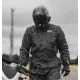 Черен дъждобран OXFORD Rainseal с отразяващи ленти на гърдите, високо качество на материала и лого на яката