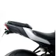 Черна алуминиева стойка за номер R&G Racing на Yamaha MT-07, с компактна скоба, хромирани странични мигачи и светлина за