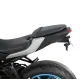 Черна алуминиева стойка за номер R&G Racing на Yamaha MT-07, с компактна скоба, хромирани странични мигачи и светлина за
