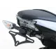 Черна стойка за номер R&G Racing на Kawasaki Z650 - компактна рамка от неръждаема стомана с LED светлина и оригинални мигачи