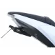 Черна стойка за номер R&G Racing на Kawasaki Z650 - компактна рамка от неръждаема стомана с LED светлина и оригинални мигачи