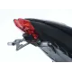 Черна стойка за номер R&G Racing на Triumph Street Triple, неръждаема стомана с прахово покритие и вградена светлина за номер