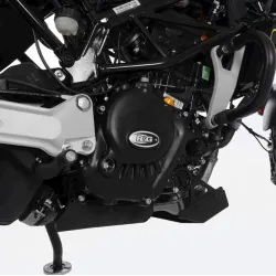 Протектор за двигател R&G RACING Race Series Right Crankcase Protection Cover - Black Husqvarna Svartpilen 125 21-23