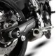 Черни краш тапи R&G Racing монтирани на заден мост на Suzuki GSX-8 с конусовидни HDPE бобини и хромиран болт за закрепване