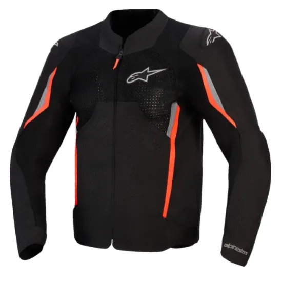 Текстилно яке ALPINESTARS AST AIR V3 BLACK GRAY RED FLUO лятно яке