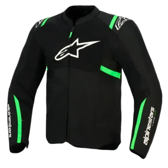 Текстилно мото яке ALPINESTARS T-SPS AIR V2 BLACK FLUO GREEN с вентилация