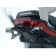 Черна стойка за номер R&G Racing монтирана на Honda X-ADV с вградени LED светлини и стоков стоп