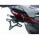 Черна стойка за номер R&G Racing монтирана на Honda X-ADV с вградени LED светлини и стоков стоп