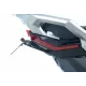 Черна стойка за номер R&G Racing монтирана на Honda X-ADV с вградени LED светлини и стоков стоп