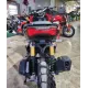 Черна алуминиева стойка за номер R&G Racing на Honda ADV150 с матово покритие, златисти Öhlins амортисьори и компактен носач