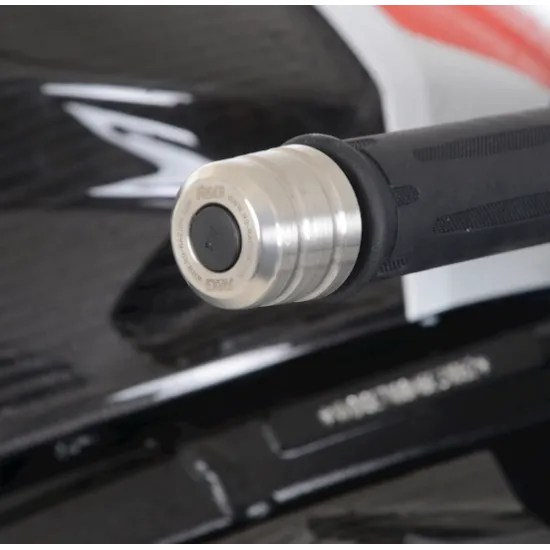 Балансьор R&G Racing от неръждаема стомана с черен найлонов връх монтиран на BMW S1000RR