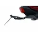 Черна стойка за номер R&G Racing монтирана на Honda CB125R, с компактни LED мигачи и вградено осветление за табела