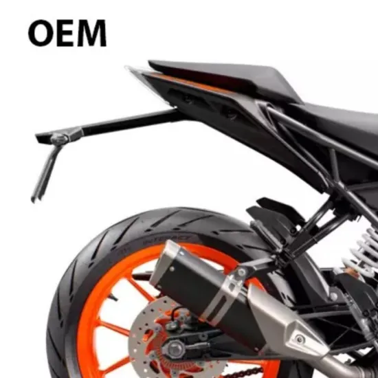 R&G Racing алуминиева стойка за номер с два LED мигача и рамка за табела, монтирана на KTM Duke 390 2022