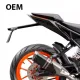 R&G Racing алуминиева стойка за номер с два LED мигача и рамка за табела, монтирана на KTM Duke 390 2022