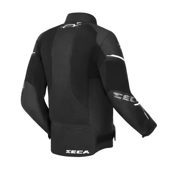 Текстилно яке SECA AIRFLOW III Black – вентилирано яке с CE Level 2 протектори
