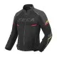 Текстилно яке SECA AIRFLOW III BLACK RED FLUO лятно мото яке