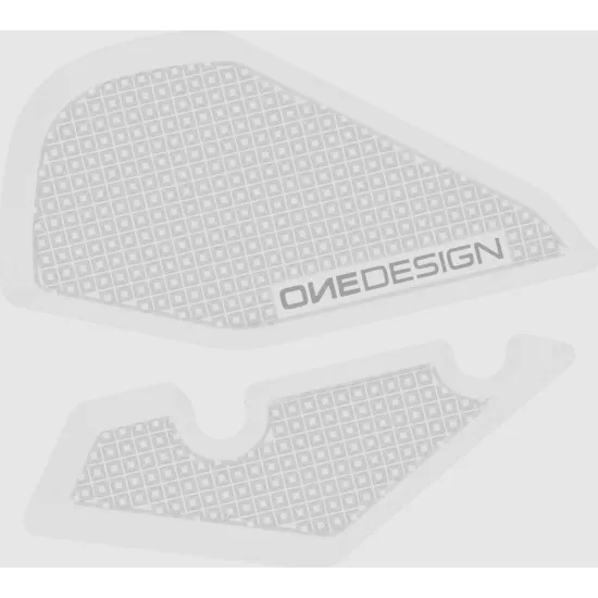 Прозрачен протектор за резервоар OneDesign за Ducati Panigale V2 2025 с релефна решетъчна текстура, комплект 3 части
