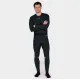 Черно термо долнище Knox Dual Active Base Layer с рефлективни елементи над коленете и широк ластик с лого, снимано отпред и
