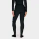Черно термо долнище Knox Dual Active Base Layer с рефлективни елементи над коленете и широк ластик с лого, снимано отпред и