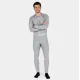 Сиво унисекс термо долнище Knox Dual Active Base Layer с текстурирани панели, широк ластик с лого и светлоотразителни ленти