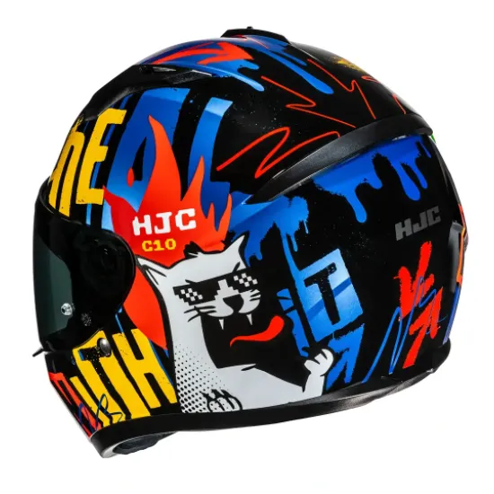 Каска HJC C10 FOP MC23 с ACS вентилация и Anti UV визьор