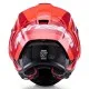 Alpinestars Supertech R10 Arius в червено с тъмен визьор, бял графичен акцент и черен подбрадник - изглед отпред, отзад и от