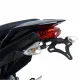 Черна стойка за номер R&G Racing на Zero DSR с LED осветление, вградени мигачи и компактна задна секция