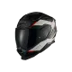 Спортна каска NEXX X.WST3 MANGA в бяло и червено с въглеродни акценти, тъмно визьор и агресивен графичен дизайн