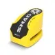 Жълта дискова ключалка SHAD SC61A с карбонов панел, хромирана ключалка и стоманен пин 6мм