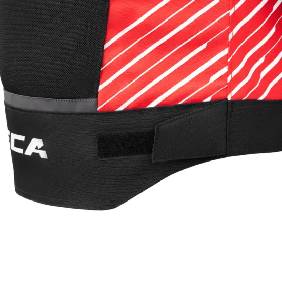 Текстилно яке SECA SUMMER WAY Black Red – лятно вентилирано яке с CE защита