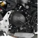 Черен алуминиев протектор R&G Racing PRO за съединител на BMW F900R с лазерно гравирано лого и текстурирана повърхност,