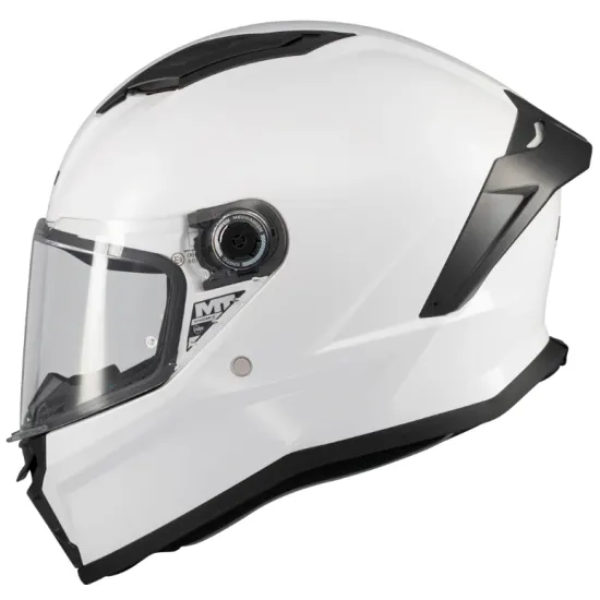 Каска MT Stinger 2 Pure A0 White Gloss – интегрална каска с ECE 22.06 и MT-QVSS система