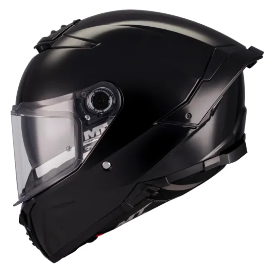 Каска MT Thunder 4 SV Pure A1 Black Gloss – интегрална каска с ECE 22.06 и слънчеви очила