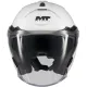 Скутер каска MT COSMO SV PURE A0 White Gloss – Jet каска със слънчев визьор