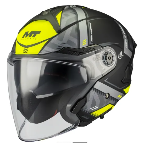 Скутер каска MT Cosmo SV Arrow B3 Matte – Jet каска с ECE 22.06, слънчеви очила и визьор