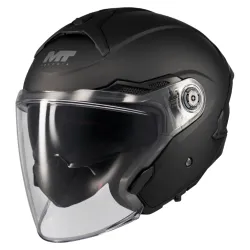Скутер каска MT COSMO SV PURE A1 BLACK MATT
