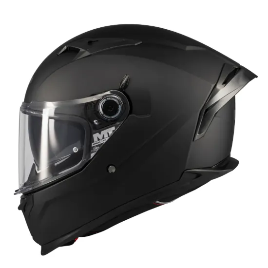 Каска MT BRAKER SV PURE A1 Matt Black – интегрална каска със слънчев визьор