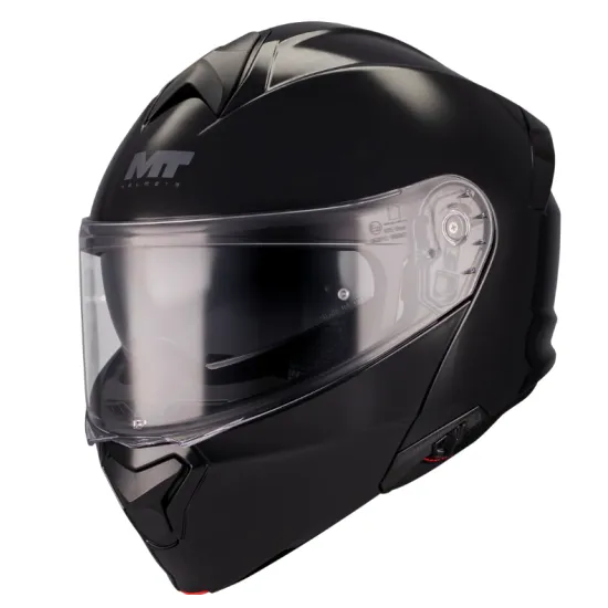 Отваряема каска MT GENESIS PURE A1 Black Gloss – модуларна каска с HIRP конструкция