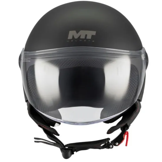 Каска MT Street S Pure A1 Black Matt – каска за скутер с ECE 22.06 и DOT сертификат