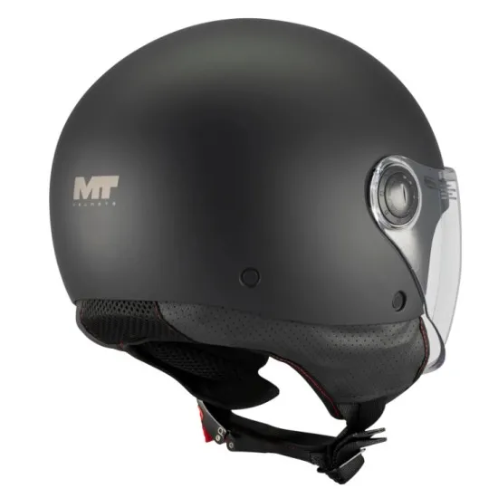 Каска MT Street S Pure A1 Black Matt – каска за скутер с ECE 22.06 и DOT сертификат
