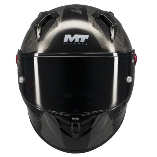 Каска MT KRE+ S Pure A1 Black Gloss – карбонова състезателна каска с FIM сертификат